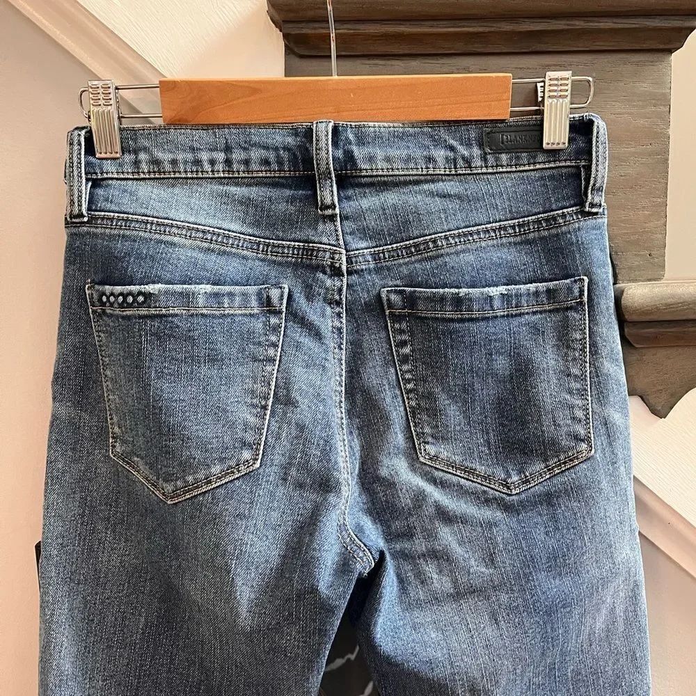 Blank NYC The Great Jones High-Rise Skinny Frayed Hem Jeans sz 26 EUC